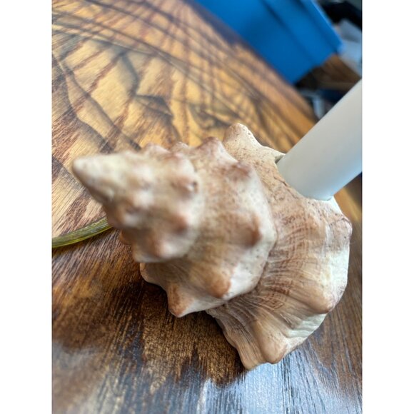 Vintage Resin Sea Shell Table Candle Lamp Beach Theme 9" - Picture 10 of 15